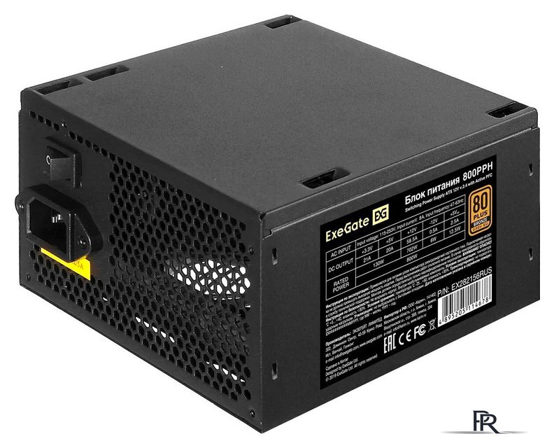 Блок питания ExeGate 800PPH 80 Plus Bronze EX282156RUS-OEM - Изображение №1 — Интернет-магазин ПроЗаказ
