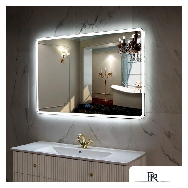  Пекам Зеркало Marta 1 100x80 marta1-100x80sp (с подсветкой, подогревом и сенсором на прикосновение) - Изображение №8 — Интернет-магазин ПроЗаказ