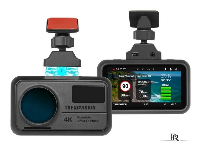 Видеорегистратор-радар детектор-GPS информатор (3в1) TrendVision Hybrid Signature Real 4K - Изображение №2 — Интернет-магазин ПроЗаказ