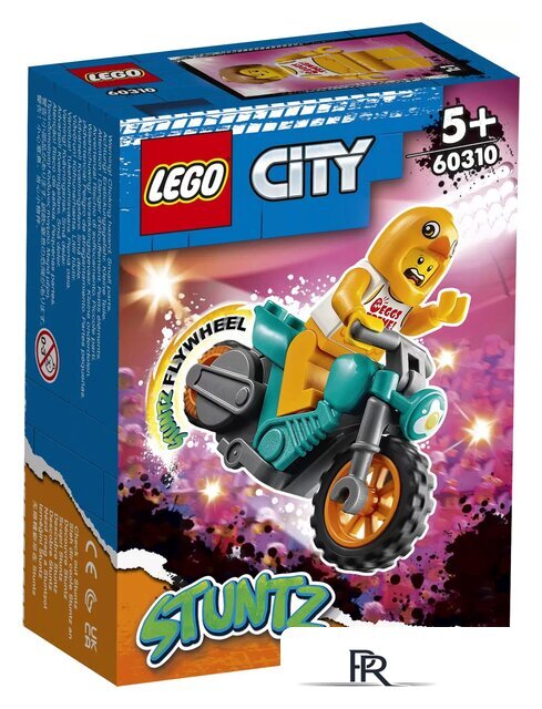 Конструктор LEGO City 60310 Трюковый мотоцикл с цыпленком - Изображение №1 — Интернет-магазин ПроЗаказ