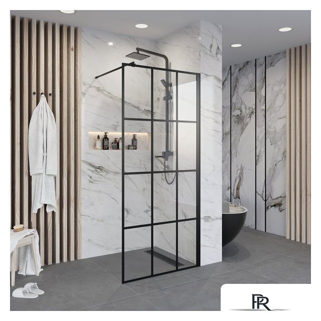 Душевая стенка Niagara NG-685-12 120x195 (черный) - Изображение №2 — Интернет-магазин ПроЗаказ