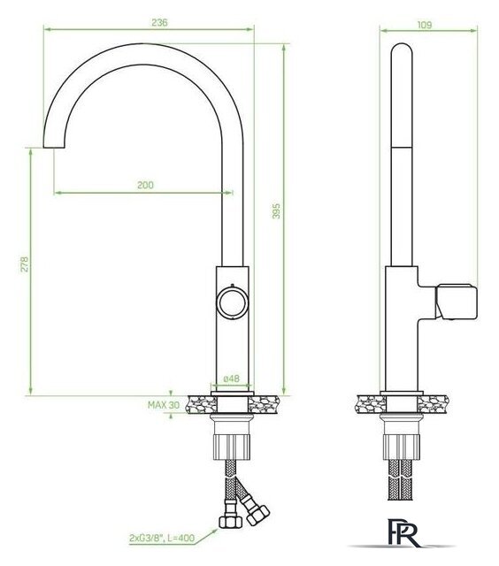 Смеситель Laveo Pretto BAO 068D - Изображение №2 — Интернет-магазин ПроЗаказ