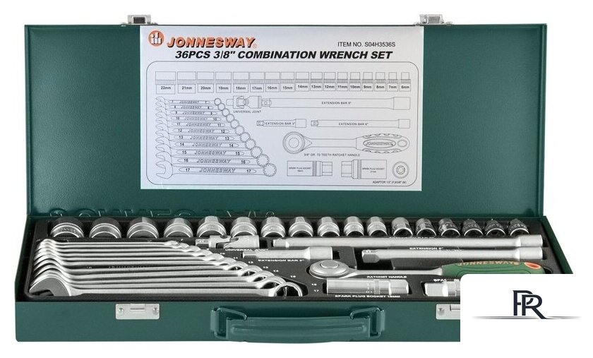 Универсальный набор инструментов Jonnesway S04H3536S (36 предметов) - Изображение №1 — Интернет-магазин ПроЗаказ