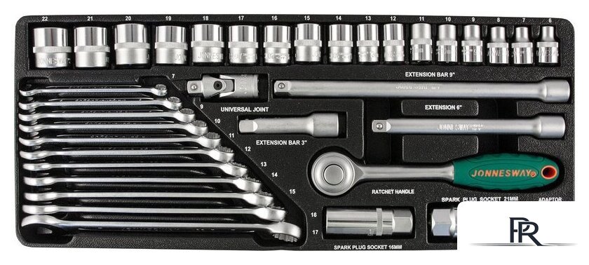 Универсальный набор инструментов Jonnesway S04H3536S (36 предметов) - Изображение №2 — Интернет-магазин ПроЗаказ