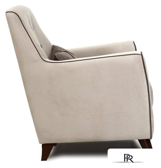Интерьерное кресло Нижегородмебель Френсис ТК 262 (офелия/амиго велюр, бежевый) - Изображение №3 — Интернет-магазин ПроЗаказ