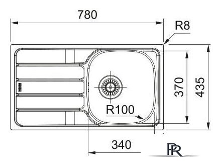 Кухонная мойка Franke Spark SKL 611-78/44 101.0712.226 (нержавеющая сталь) - Изображение №4 — Интернет-магазин ПроЗаказ