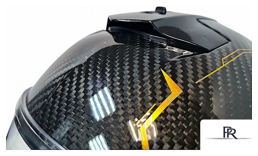 Мотошлем AIM RH365 365-012-S (S, Carbon Kaiqi Golden) - Изображение №7 — Интернет-магазин ПроЗаказ