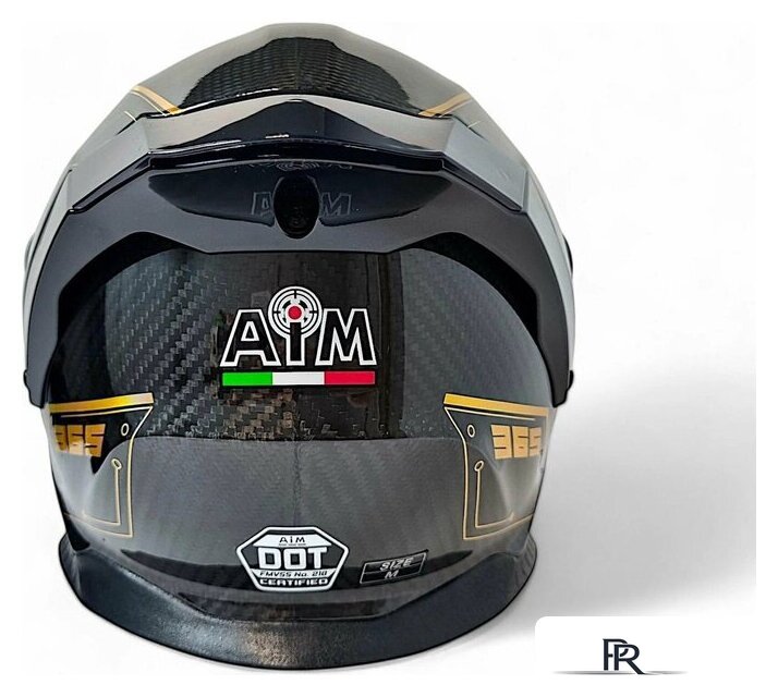 Мотошлем AIM RH365 365-012-S (S, Carbon Kaiqi Golden) - Изображение №3 — Интернет-магазин ПроЗаказ