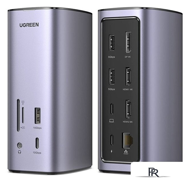 Док-станция Ugreen USB C Triple Display Docking Station 12-in-1 90325 - Изображение №1 — Интернет-магазин ПроЗаказ