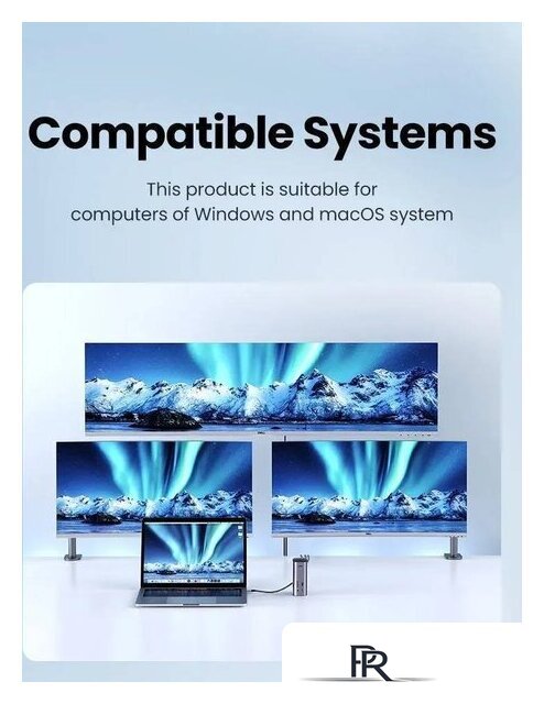 Док-станция Ugreen USB C Triple Display Docking Station 12-in-1 90325 - Изображение №8 — Интернет-магазин ПроЗаказ