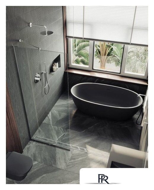 Душевая стенка MaybahGlass 195x89 MGD-689-5у (прозрачное стекло/хром матовый) - Изображение №6 — Интернет-магазин ПроЗаказ