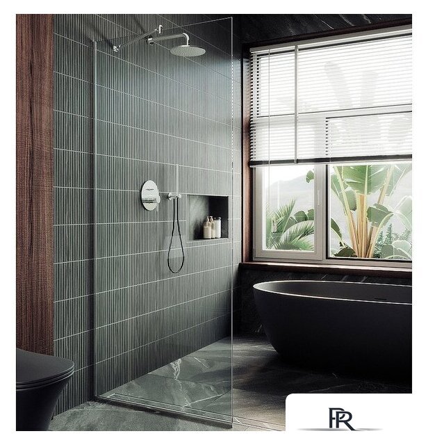 Душевая стенка MaybahGlass 195x89 MGD-689-5у (прозрачное стекло/хром матовый) - Изображение №7 — Интернет-магазин ПроЗаказ