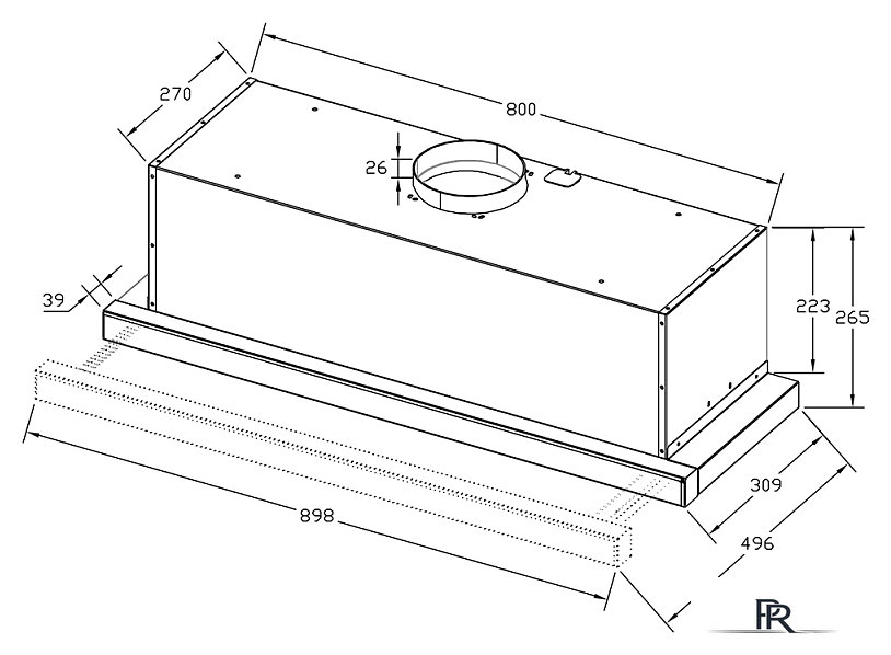 Кухонная вытяжка Korting KHP 9815 X - Изображение №3 — Интернет-магазин ПроЗаказ