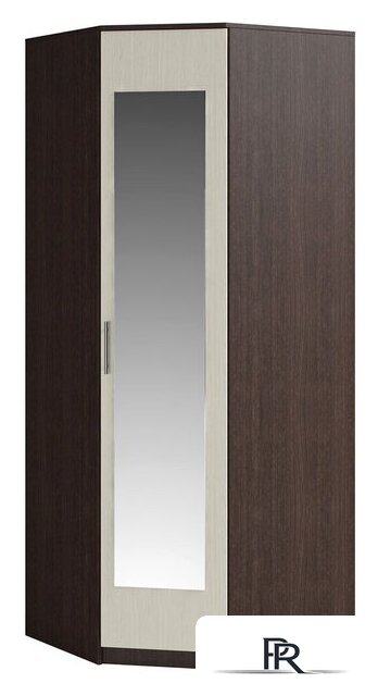 Шкаф распашной Genesis Мебель Светлана с зеркалом (венге/дуб молочный) - Изображение №1 — Интернет-магазин ПроЗаказ