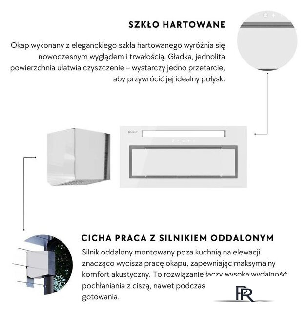 Кухонная вытяжка Globalo Silentio 60.2 White + Turbina TZ 1.1 - Изображение №3 — Интернет-магазин ПроЗаказ
