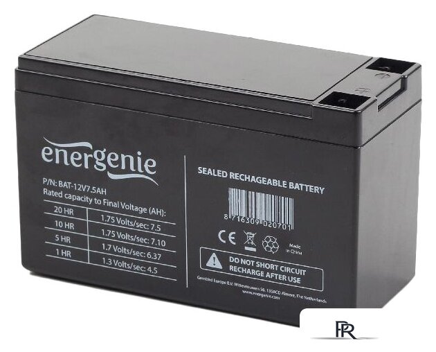 Аккумулятор для ИБП EnerGenie BAT-12V7.5AH - Изображение №1 — Интернет-магазин ПроЗаказ