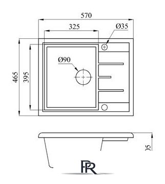 Кухонная мойка БелЭворс Mila L (черный, без сифона) - Изображение №2 — Интернет-магазин ПроЗаказ