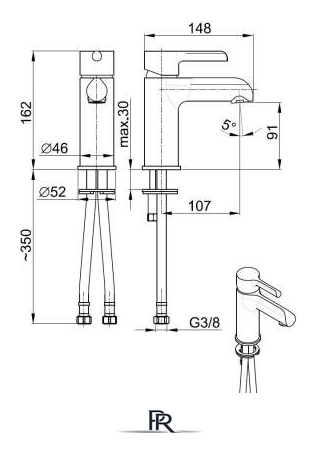 Смеситель Armatura Angelit 4722-815-40 - Изображение №2 — Интернет-магазин ПроЗаказ