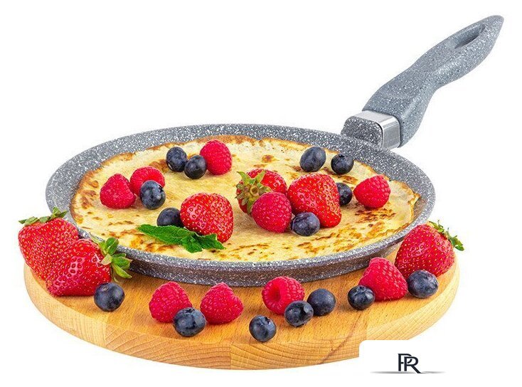 Блинная сковорода Elan Gallery Гармония вкуса 120568 (серый мрамор) - Изображение №5 — Интернет-магазин ПроЗаказ