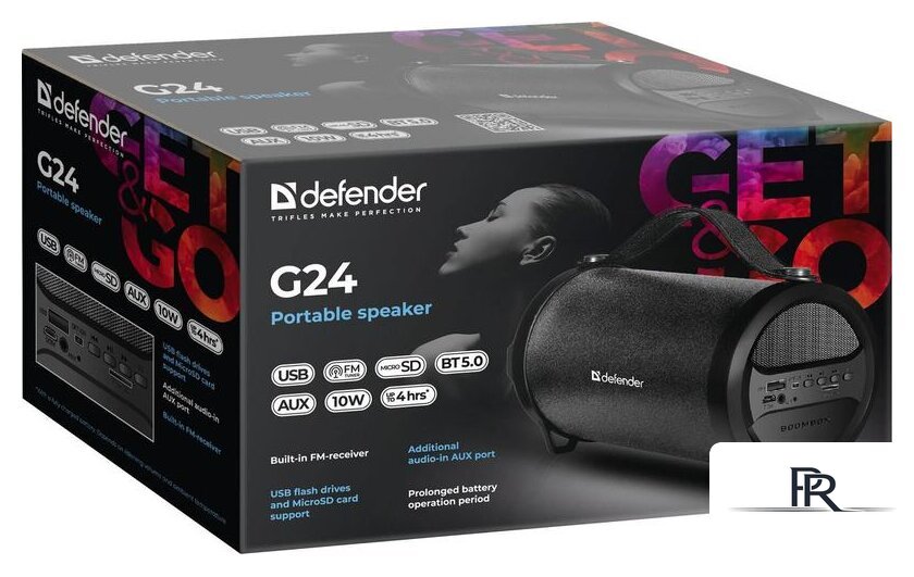 Беспроводная колонка Defender G24 (черный) - Изображение №3 — Интернет-магазин ПроЗаказ