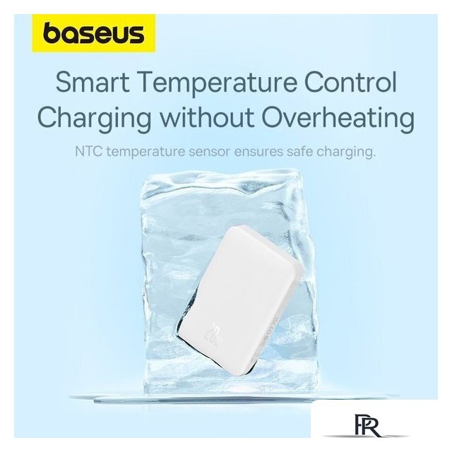 Внешний аккумулятор Baseus Magnetic Mini Air Wireless Fast Charge Power Bank 20W 10000mAh (белый) - Изображение №18 — Интернет-магазин ПроЗаказ
