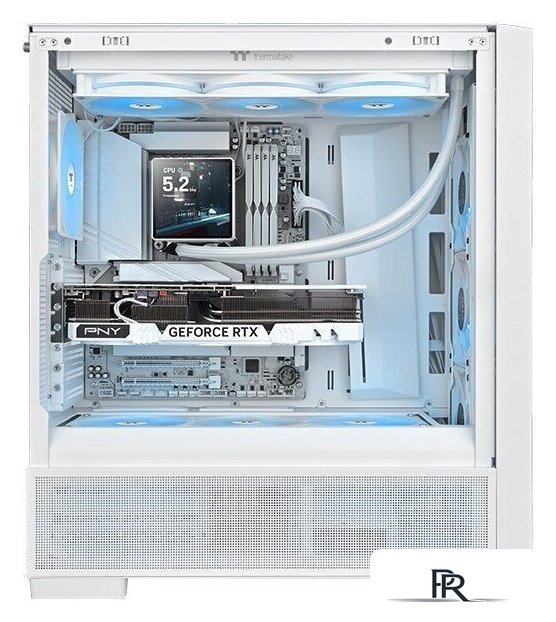 Система жидкостного охлаждения для процессора Thermaltake TH360 V3 Ultra ARGB Sync Snow Edition CL-W476-PL12SW-A - Изображение №6 — Интернет-магазин ПроЗаказ