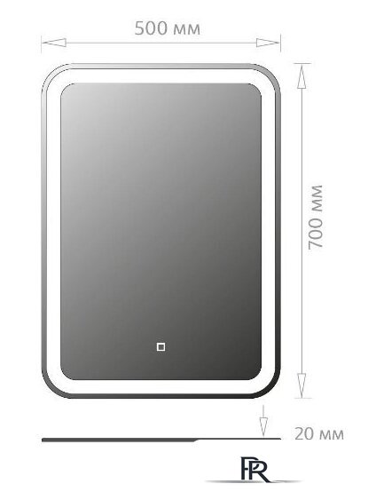  Onika Зеркало Магна 50 Led 205024 - Изображение №2 — Интернет-магазин ПроЗаказ