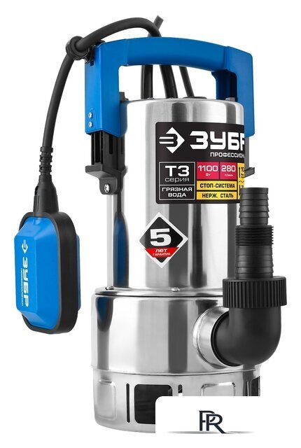 Дренажный насос Зубр НПГ-Т3-1100-С - Изображение №1 — Интернет-магазин ПроЗаказ