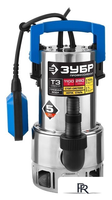Дренажный насос Зубр НПГ-Т3-1100-С - Изображение №2 — Интернет-магазин ПроЗаказ