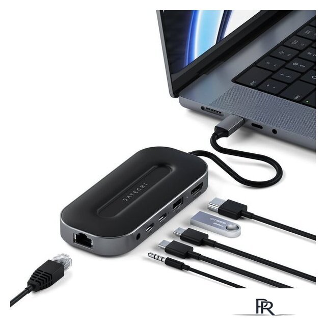 Док-станция Satechi USB-4 Multiport W2.5G Ethernet ST-U4MGEM - Изображение №4 — Интернет-магазин ПроЗаказ