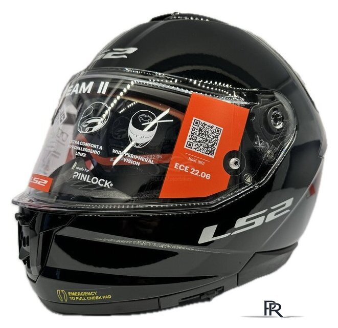 Мотошлем LS2 FF808 Stream II (XL, черный) - Изображение №12 — Интернет-магазин ПроЗаказ