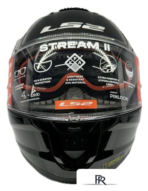 Мотошлем LS2 FF808 Stream II (XL, черный) - Изображение №9 — Интернет-магазин ПроЗаказ