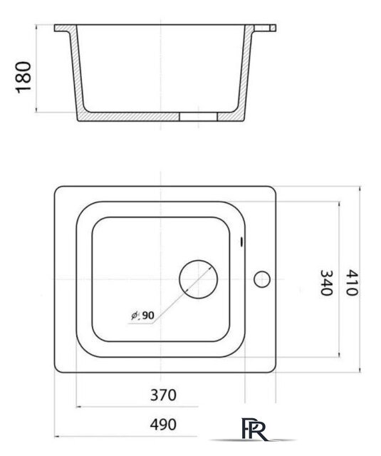 Кухонная мойка Wisent 420-25W (с сифоном GER013) - Изображение №11 — Интернет-магазин ПроЗаказ