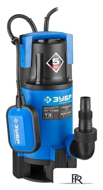 Дренажный насос Зубр НПГ-Т3-900 - Изображение №3 — Интернет-магазин ПроЗаказ
