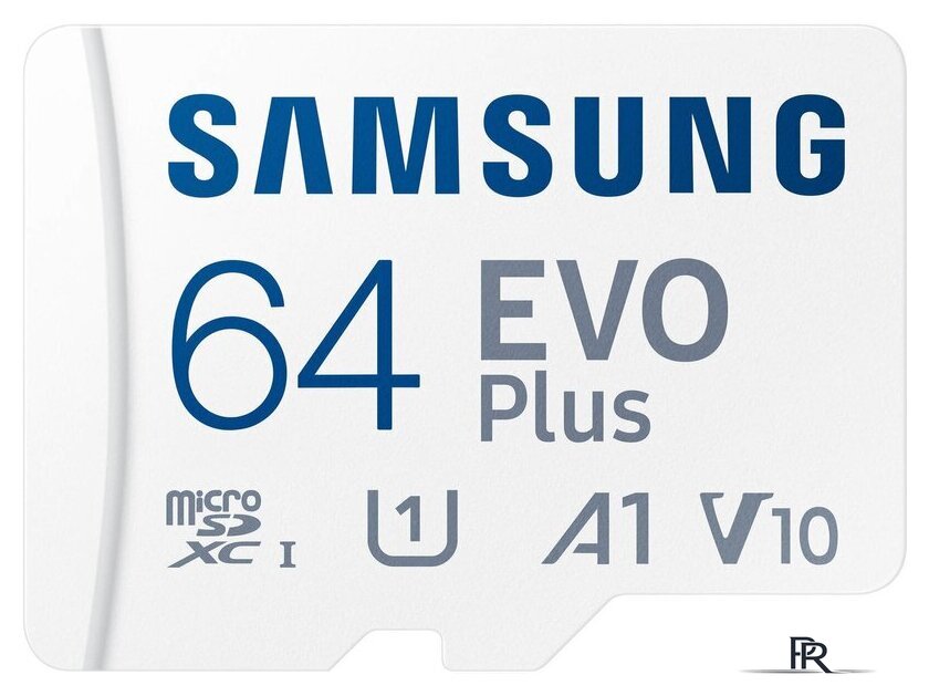 Карта памяти Samsung EVO Plus 2024 microSDXC 64GB (с адаптером) - Изображение №1 — Интернет-магазин ПроЗаказ