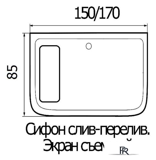 Ванна Wemor 150/85/55 S - Изображение №4 — Интернет-магазин ПроЗаказ