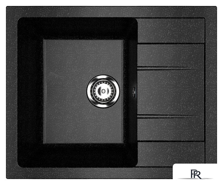 Кухонная мойка Ulgran U-607 (черный) - Изображение №1 — Интернет-магазин ПроЗаказ