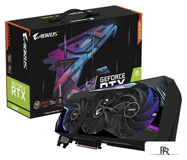 Видеокарта Gigabyte Aorus GeForce RTX 3080 Master 10GB GDDR6X (rev. 3.0) - Изображение №8 — Интернет-магазин ПроЗаказ