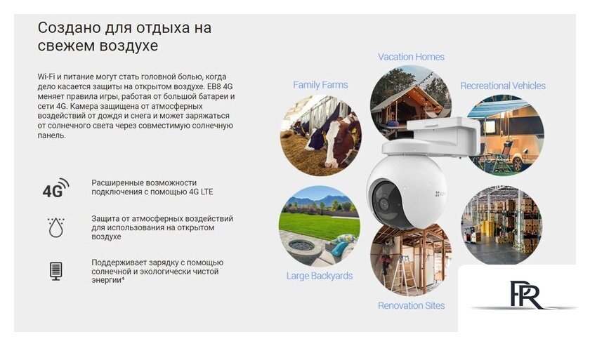 IP-камера Ezviz EB8 4G CS-EB8 - Изображение №4 — Интернет-магазин ПроЗаказ