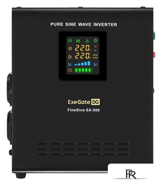 Источник бесперебойного питания ExeGate FineSine SX-500.LCD.AVR.2SH EX295995RUS - Изображение №2 — Интернет-магазин ПроЗаказ