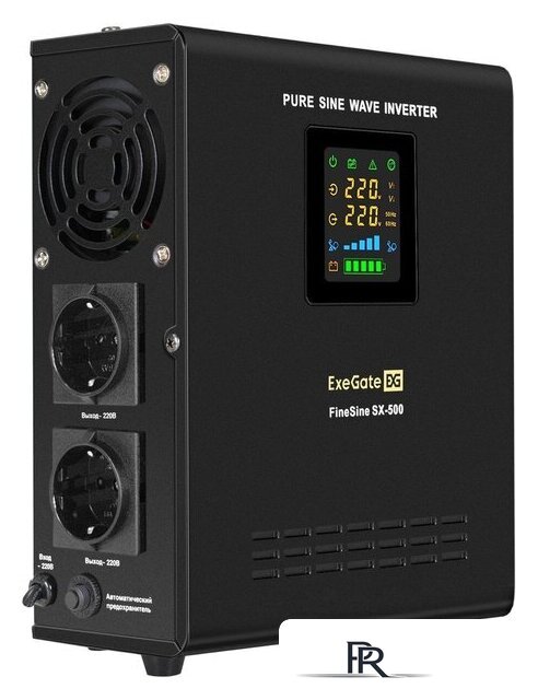 Источник бесперебойного питания ExeGate FineSine SX-500.LCD.AVR.2SH EX295995RUS - Изображение №1 — Интернет-магазин ПроЗаказ