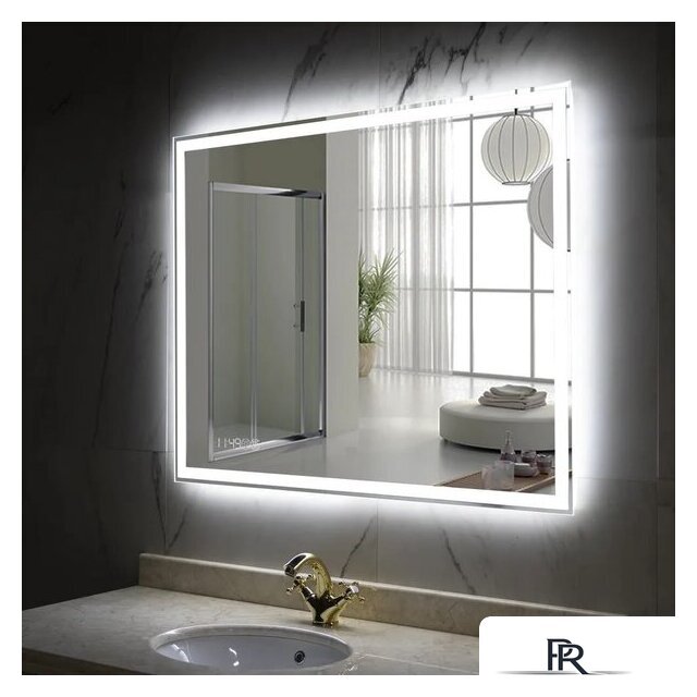  Пекам Зеркало Greta 100x60 greta-100x60spcl (с подогревом, подсветкой, сенсором на прикосновение и часами) - Изображение №5 — Интернет-магазин ПроЗаказ