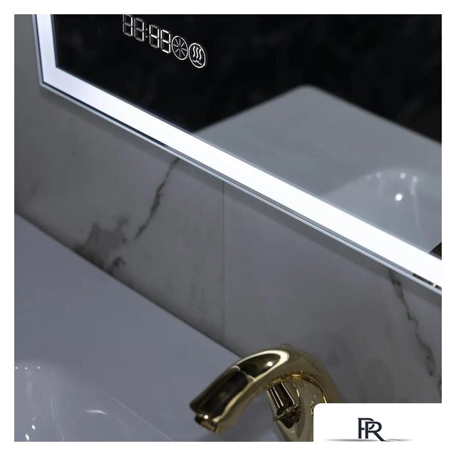  Пекам Зеркало Greta 100x60 greta-100x60spcl (с подогревом, подсветкой, сенсором на прикосновение и часами) - Изображение №12 — Интернет-магазин ПроЗаказ
