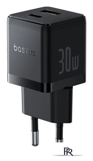 Сетевое зарядное Baseus Palm Fast Charger C+U 30W EU P1011160A113-00 (черный) - Изображение №1 — Интернет-магазин ПроЗаказ