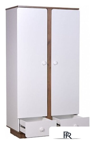 Шкаф распашной Polini Kids Ameli 4010 с ящиками 0002763.174 (белый/дуб крафт золотой) - Изображение №4 — Интернет-магазин ПроЗаказ