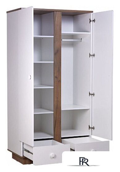 Шкаф распашной Polini Kids Ameli 4010 с ящиками 0002763.174 (белый/дуб крафт золотой) - Изображение №5 — Интернет-магазин ПроЗаказ