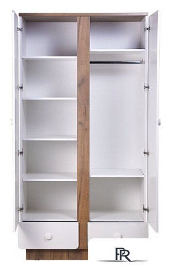 Шкаф распашной Polini Kids Ameli 4010 с ящиками 0002763.174 (белый/дуб крафт золотой) - Изображение №6 — Интернет-магазин ПроЗаказ