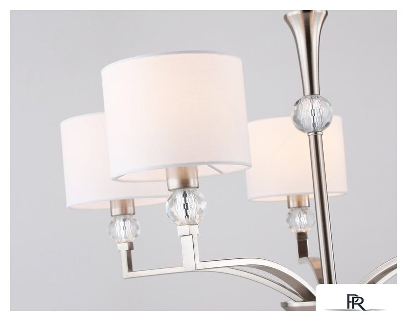 Подвесная люстра Ambrella light LH71121/5 SN/WH (никель/белый) - Изображение №6 — Интернет-магазин ПроЗаказ