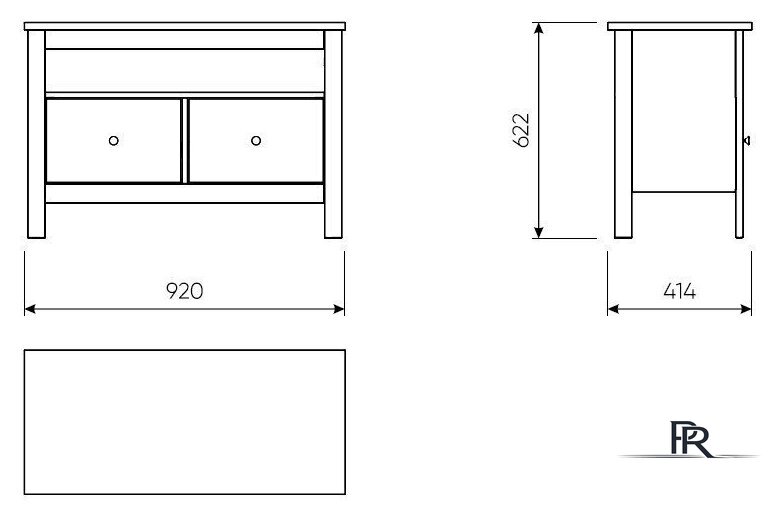 Тумба Mio Tesoro Сага 2.08.03.080.4 (серый) - Изображение №6 — Интернет-магазин ПроЗаказ