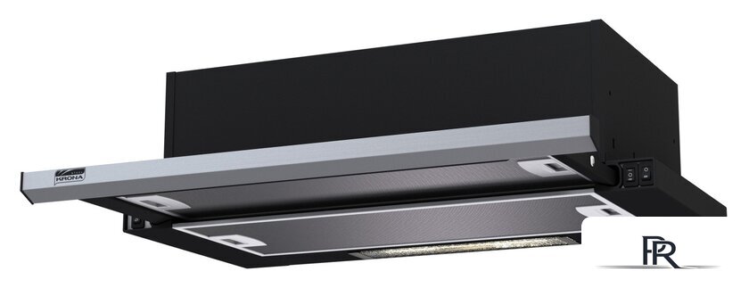 Кухонная вытяжка Krona Kamilla slim 600 black/inox (2 мотора) - Изображение №1 — Интернет-магазин ПроЗаказ
